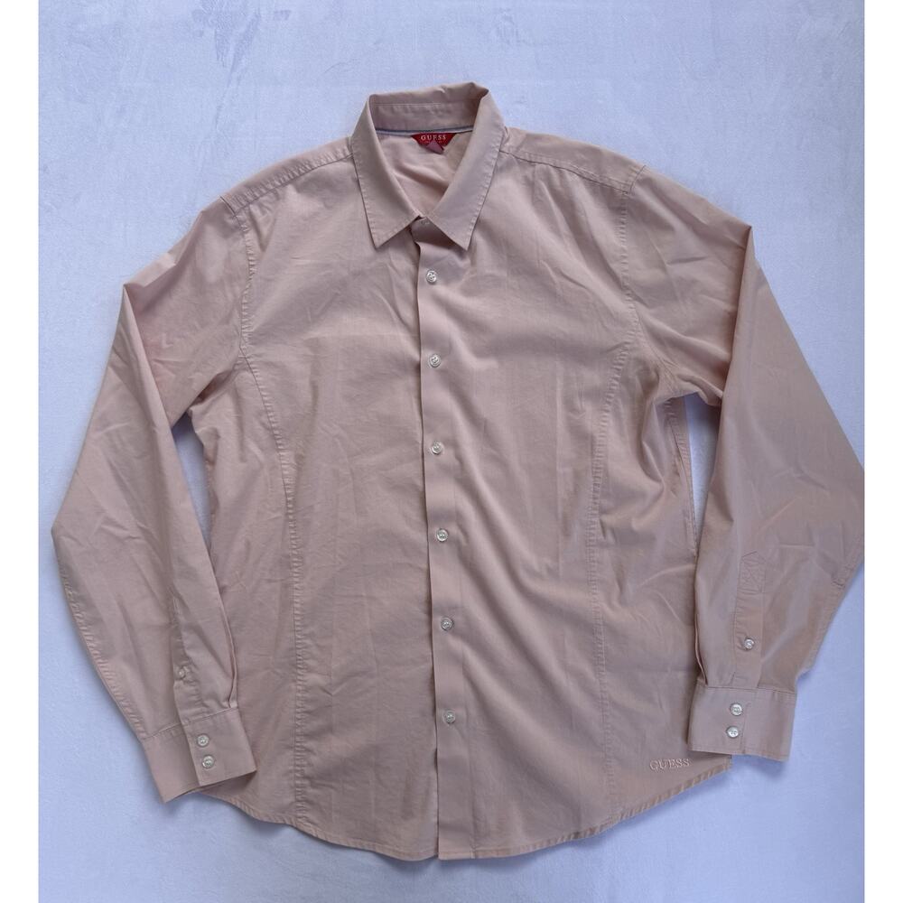 Guess Damon Poplin Men’s Shirt Size Medium